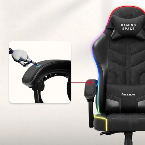 Fotel gamingowy Huzaro Force 2.7 RGB Black Huzaro