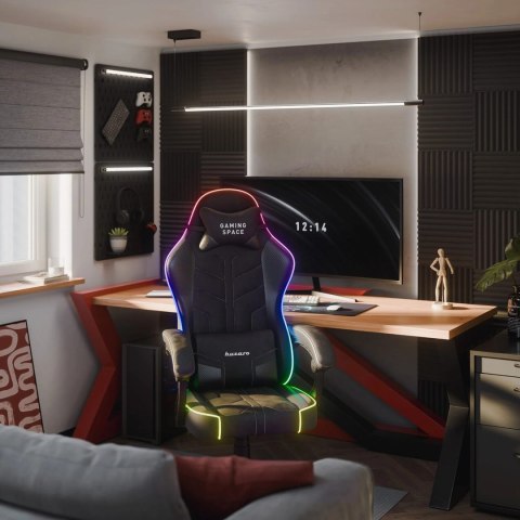 Fotel gamingowy Huzaro Force 2.7 RGB Black Huzaro