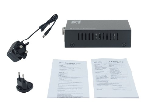 LevelOne GVM-2000 konwerter sieciowy 1000 Mbit/s Czarny No name