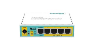 Mikrotik hEX PoE lite ruter Fast Ethernet Biały No name