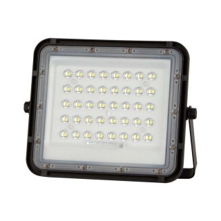 Naświetlacz LED solarny V-TAC 6W pilot auto timer IP65 czarny VT-40W 6400K 400lm
