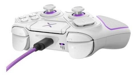 PDP 052-002-WH kontroler gier Fioletowy, Biały RF/USB Gamepad Analogowa/Cyfrowa PC, PlayStation 4, PlayStation 5 Pdp