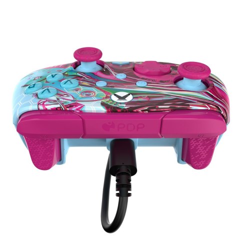PDP REMATCH GLOW Advanced Wielobarwny USB Gamepad Analogowa/Cyfrowa PC, Xbox One, Xbox Series S, Xbox Series X No name