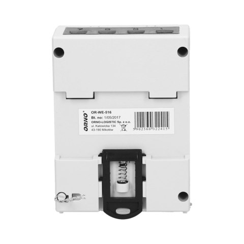 3-fazowy licznik energii elektrycznej, 80A, port RS-485, MID, 4,5 moduły, DIN TH-35mm Orno