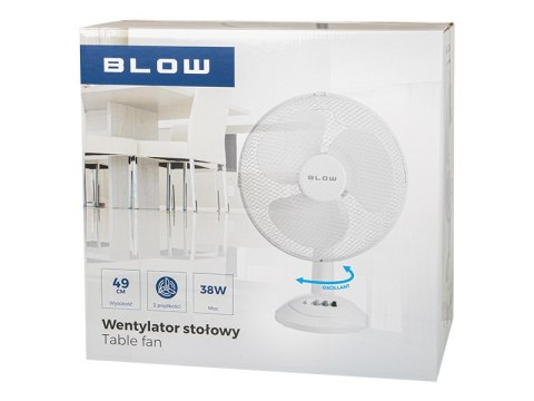 44-063# Wentylator biurkowy 12"/30cm 40w biały Blow