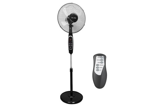 44-076# Wentylator stojący 16" 60w lcd + pilot czarny Blow