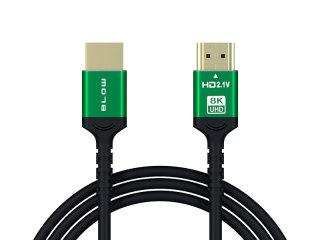 96-645# Przyłącze hdmi-hdmi 8k green proste 1m Blow