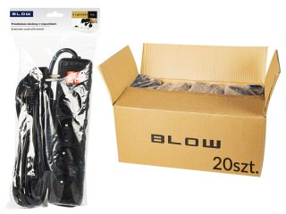 98-568# Przedłużacz sieciowy pr-470wsp 4-gniazda z uziemieniem+wyłącznik 5m czarny 3x1,5mm opakowanie Blow