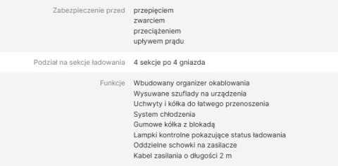 AVTEK SZAFKA DO ŁADOWANIA LAPTOPÓW CHARGING CART 16 AVTEK