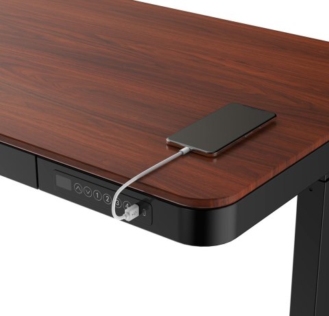 Biurko ACTIVEJET z el.reg.wys. 120x60 ET119S cz/orz Activejet