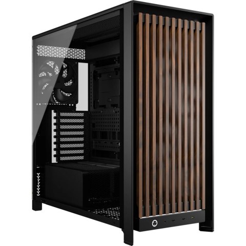 Corsair FRAME 5000D WOOD RS Midi Tower Czarny, Orzech włoski Corsair