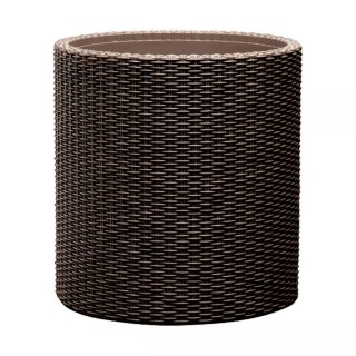 Donica okrągła CYLINDER PLANTER M whiskey brown Keter