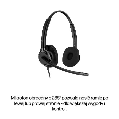 HP Poly Mission 425 Classic - przewodowy zestaw słuchawkowy USB stereo (opakowanie zbiorcze) POLY