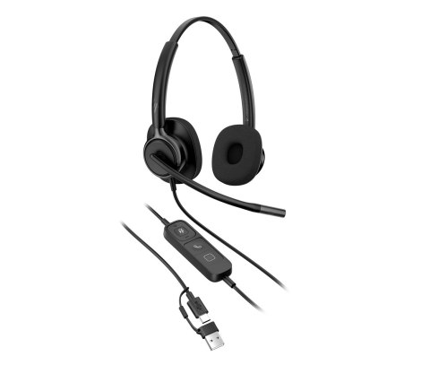 HP Poly Mission 425 Classic - przewodowy zestaw słuchawkowy USB stereo (opakowanie zbiorcze) POLY