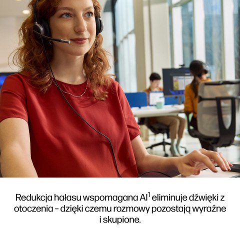 HP Poly Mission 625 - stereofoniczny przewodowy zestaw słuchawkowy USB (opakowanie zbiorcze) POLY