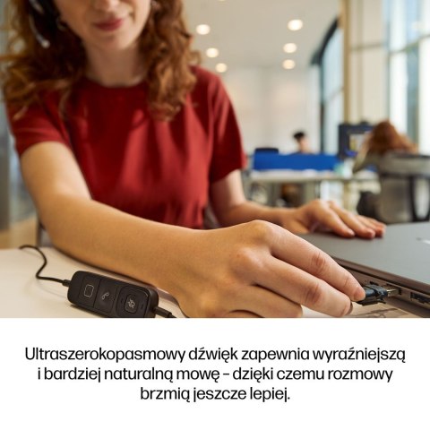 HP Poly Mission 625 - stereofoniczny przewodowy zestaw słuchawkowy USB (opakowanie zbiorcze) POLY