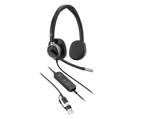 HP Poly Mission 625 - stereofoniczny przewodowy zestaw słuchawkowy USB (opakowanie zbiorcze) POLY