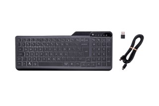 Klawiatura HP 400 Backlit Wired Keyboard przewodowa czarna 7N7C0AA Hewlett-Packard