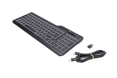 Klawiatura HP 400 Backlit Wired Keyboard przewodowa czarna 7N7C0AA Hewlett-Packard
