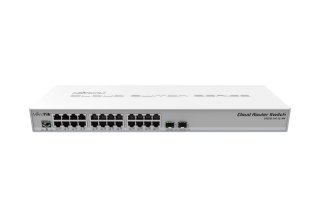Mikrotik CRS326-24G-2S+RM łącza sieciowe Zarządzany L2 Gigabit Ethernet (10/100/1000) Szary MikroTik