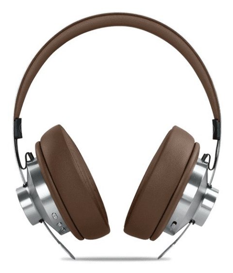 Muse M-298 SBR słuchawki/zestaw słuchawkowy Przewodowy i Bezprzewodowy Opaska na głowę Połączenia/muzyka Bluetooth Brązowy, Sreb Muse