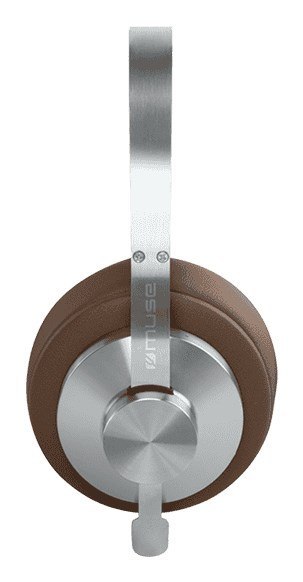 Muse M-298 SBR słuchawki/zestaw słuchawkowy Przewodowy i Bezprzewodowy Opaska na głowę Połączenia/muzyka Bluetooth Brązowy, Sreb Muse