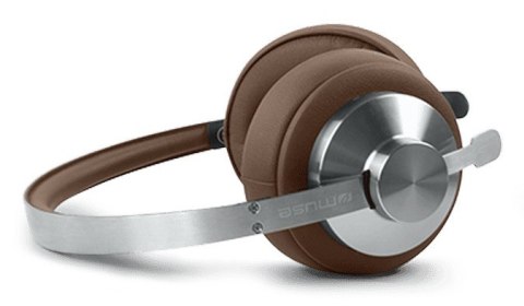 Muse M-298 SBR słuchawki/zestaw słuchawkowy Przewodowy i Bezprzewodowy Opaska na głowę Połączenia/muzyka Bluetooth Brązowy, Sreb Muse