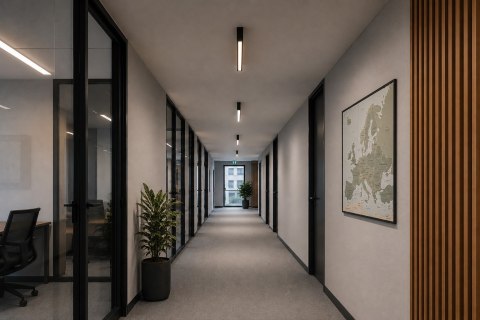 Oprawa led Cabail 24W 4000K 0,6m czarna PIR