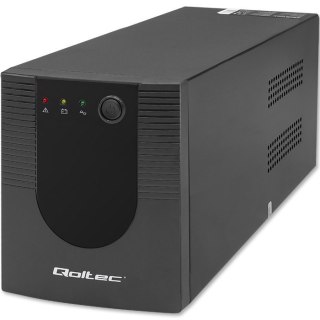 Qoltec 53776 zasilacz UPS Technologia line-interactive 1,5 kVA 900 W 4 x gniazdo sieciowe Qoltec