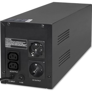 Qoltec 53776 zasilacz UPS Technologia line-interactive 1,5 kVA 900 W 4 x gniazdo sieciowe Qoltec