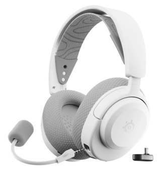Steelseries Arctis Nova 3P Zestaw słuchawkowy Bezprzewodowy Opaska na głowę Gaming USB Type-C Bluetooth Biały SteelSeries