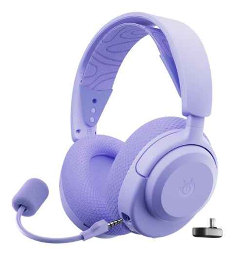 Steelseries Arctis Nova 3P Zestaw słuchawkowy Bezprzewodowy Opaska na głowę Gaming USB Type-C Bluetooth Lawenda SteelSeries