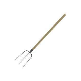 Widły 4-zębne z trzonkiem drewnianym 100cm POLSKA