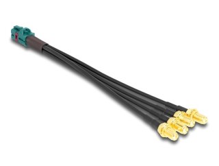 DeLOCK Kabel Mini FAKRA Z żeński poczwórny na 4 x żeńskie złącze SMA typu-A Premium DELOCK