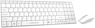 EK122W Zestaw bezprzewodowy klawiatura + mysz 2.4GHz USB Liberty biały Esperanza