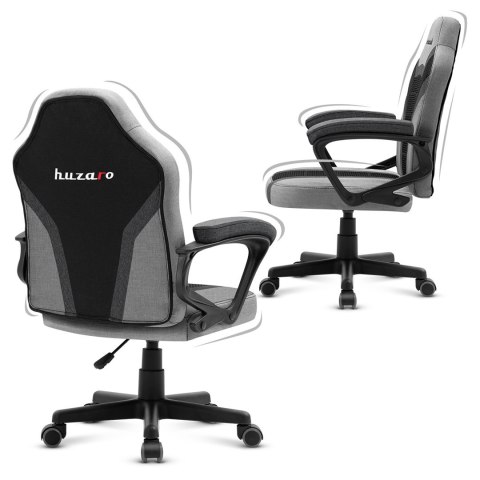 Fotel gamingowy dla dziecka Huzaro HZ-Ranger 1.0 Grey Mesh, szaro-czarny Huzaro