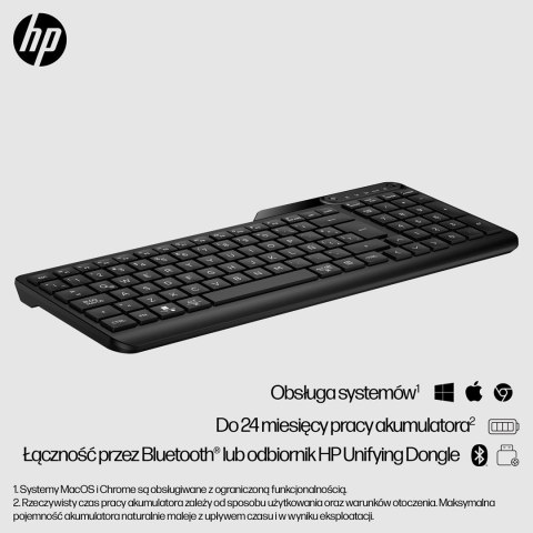 HP Klawiatura bezprzewodowa 475 z dwoma trybami Hewlett-Packard