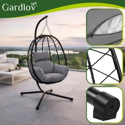 Huśtawka - fotel wiszący 185cm Gardlov ISO TRADE