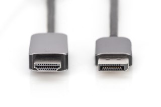 Kabel adapter PREMIUM DisplayPort - HDMI 8K 60Hz DP/HDMI M/M 1,8m DIGITUS