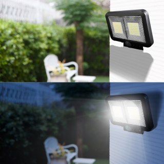 Lampa solarna led lampka ogrodowa czujnik ruchu zmierzchu 98 diod słońce RTO
