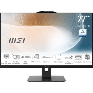 MSI AIO Modern AM272P 1M-1293XEU Core5-120U 27" IPS LED FHD Non-Touch Anti-Glare 16GB SSD512GB M.2 AX211 WiFi 6E noOS Black MSI