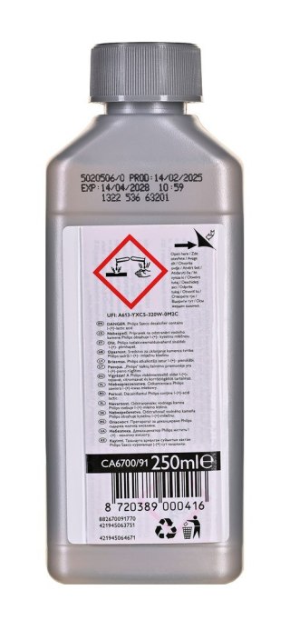 Odkamieniacz do ekspresów Philips CA6700/91 (250 ml; 1 x odkamieniacz (250 ml)) Philips