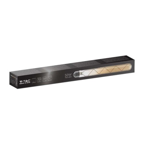 Żarówka LED V-TAC 7W T30 E27 filament bursztyn 30x300mm VT-2008-N 2200K 700lm