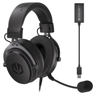 ENDORFY VIRO Plus USB Zestaw słuchawkowy Przewodowa Opaska na głowę Muzyka/dzień powszedni Czarny ENDORFY