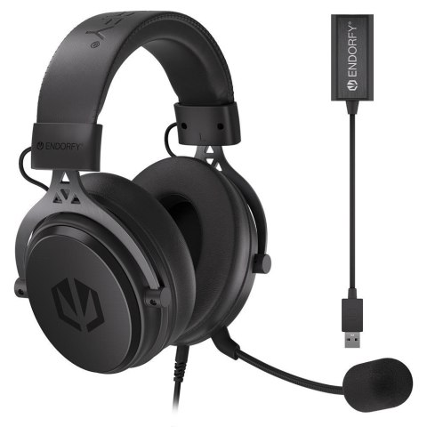 ENDORFY VIRO Plus USB Zestaw słuchawkowy Przewodowa Opaska na głowę Muzyka/dzień powszedni Czarny ENDORFY