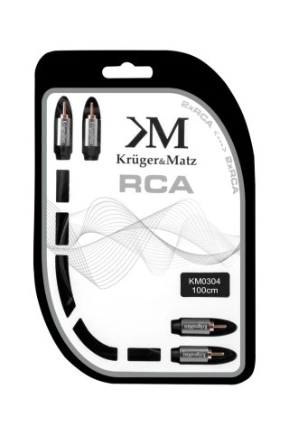 Kabel 2RCA-2RCA 1.0m Kruger&Matz Kruger&Matz