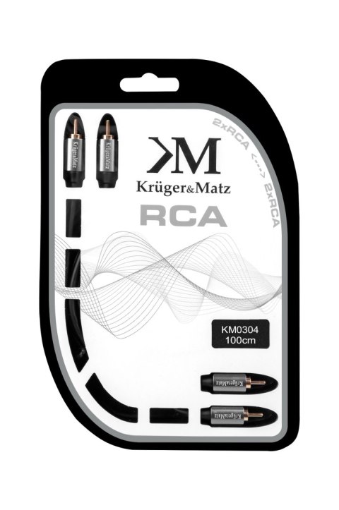 Kabel 2RCA-2RCA 1.0m Kruger&Matz Kruger&Matz