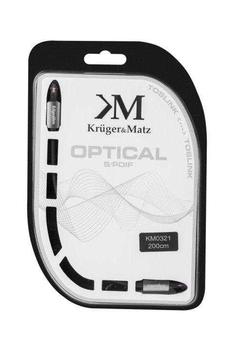 Kabel optyczny toslink-toslink 2.0m Kruger&Matz Kruger&Matz