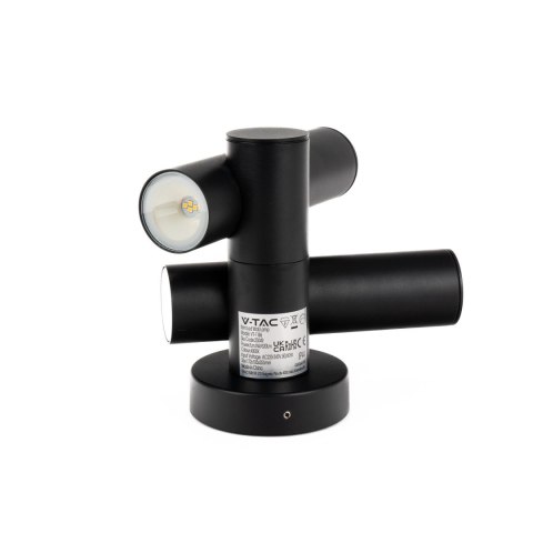 Kinkiet ścienny V-TAC 6W LED IP44 czarny VT-1186 4000K 620lm