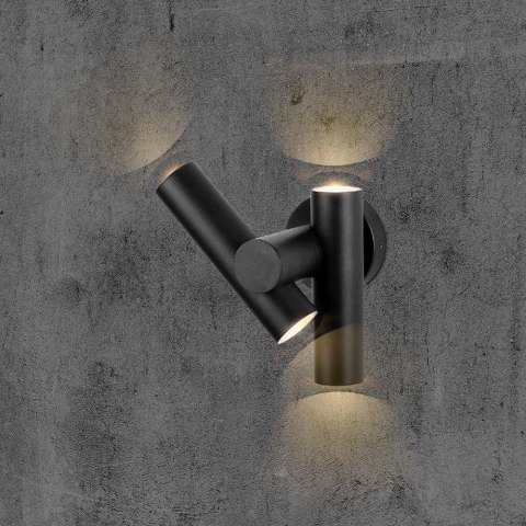 Kinkiet ścienny V-TAC 6W LED IP44 czarny VT-1186 4000K 620lm